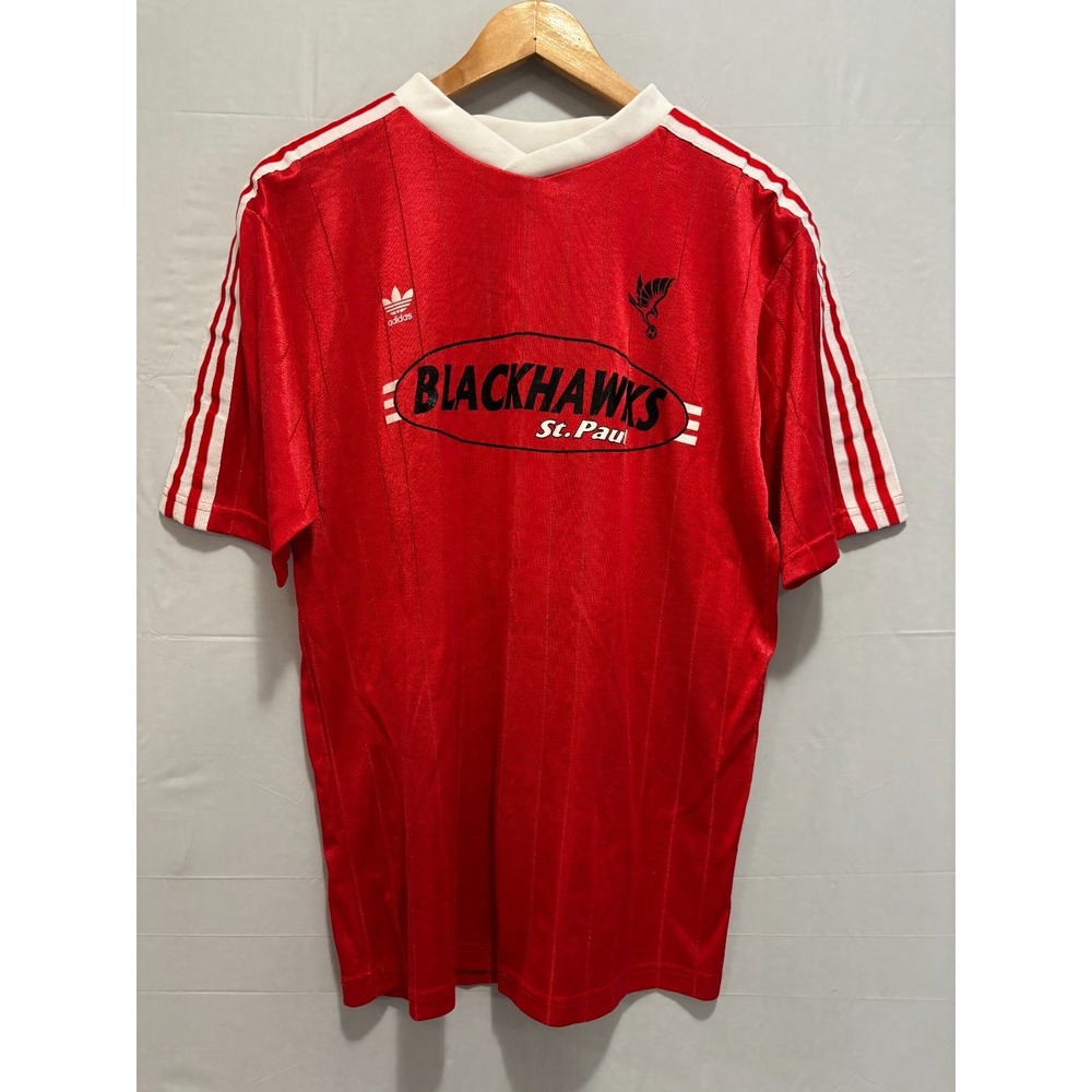 Liverpool FC Adidas Soccer Jersey Men’s Red St. Paul Blackhawks Vintage Medium